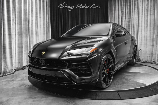 Used-2022-Lamborghini-Urus-ONLY-338-Miles-Factory-Matte-Black-B-O-3D-Sound-Taigete-Wheels-LOADED