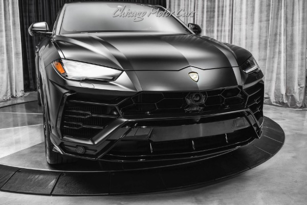 Used-2022-Lamborghini-Urus-ONLY-338-Miles-Factory-Matte-Black-B-O-3D-Sound-Taigete-Wheels-LOADED