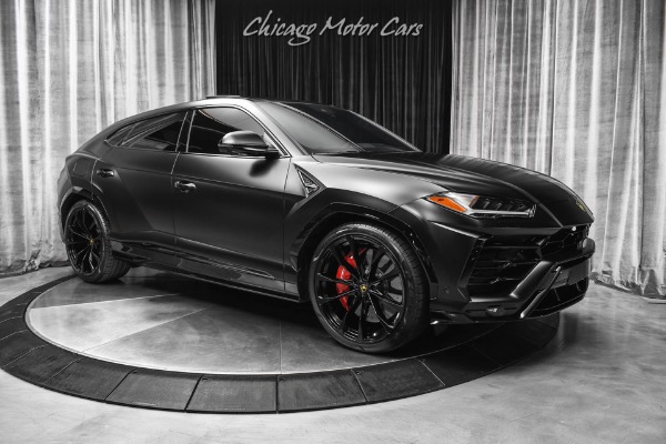 Used-2022-Lamborghini-Urus-ONLY-338-Miles-Factory-Matte-Black-B-O-3D-Sound-Taigete-Wheels-LOADED