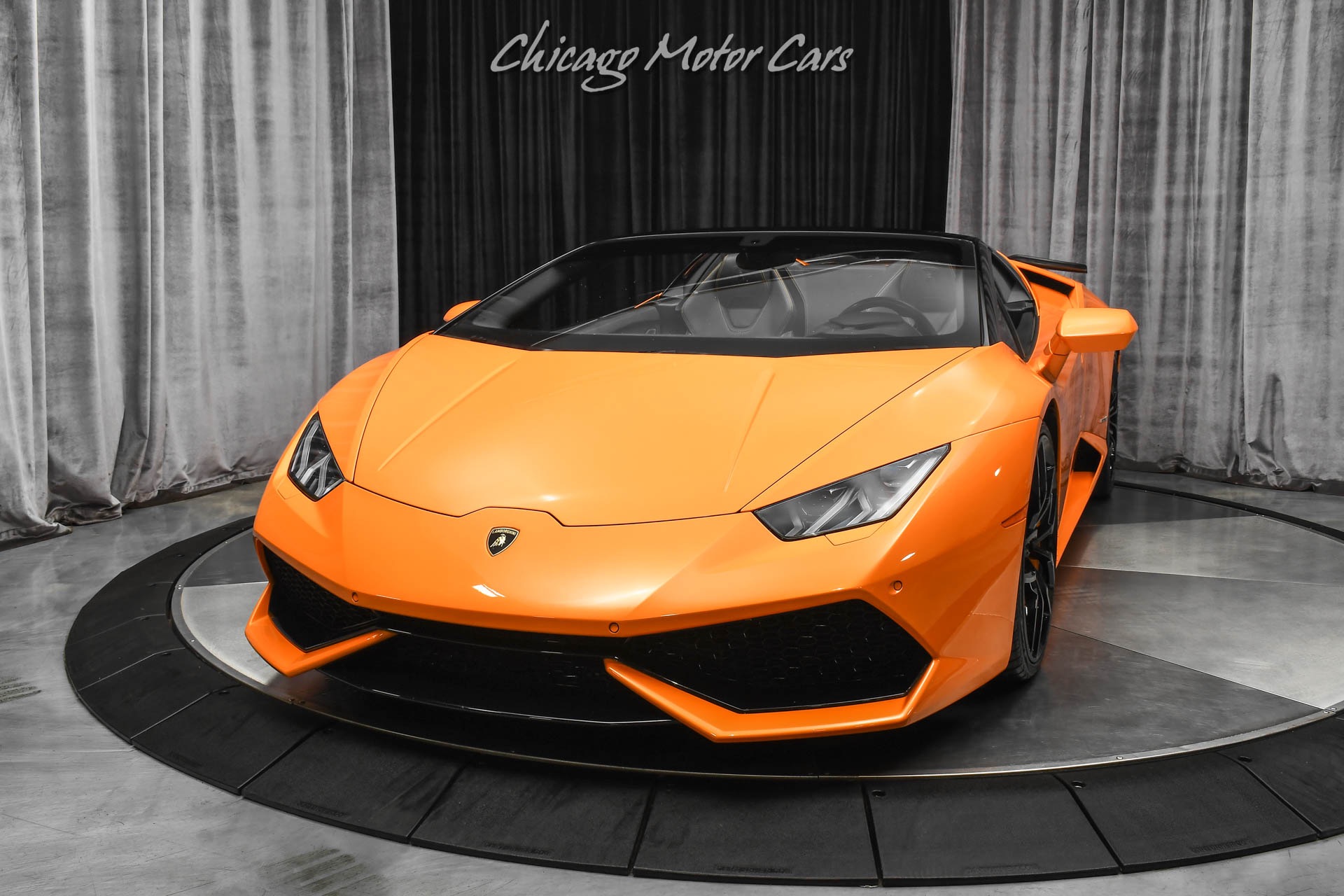 Used 2017 Lamborghini Huracan Lp610 4 Spyder Vf Supercharged Arancio Borealis Front Lift