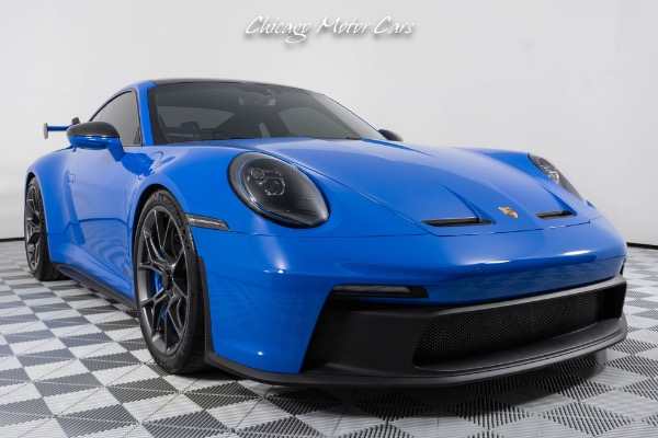 Used-2022-Porsche-911-GT3-Shark-Blue-Exterior-Carbon-Fiber-Roof-Only-3K-Miles-Loaded