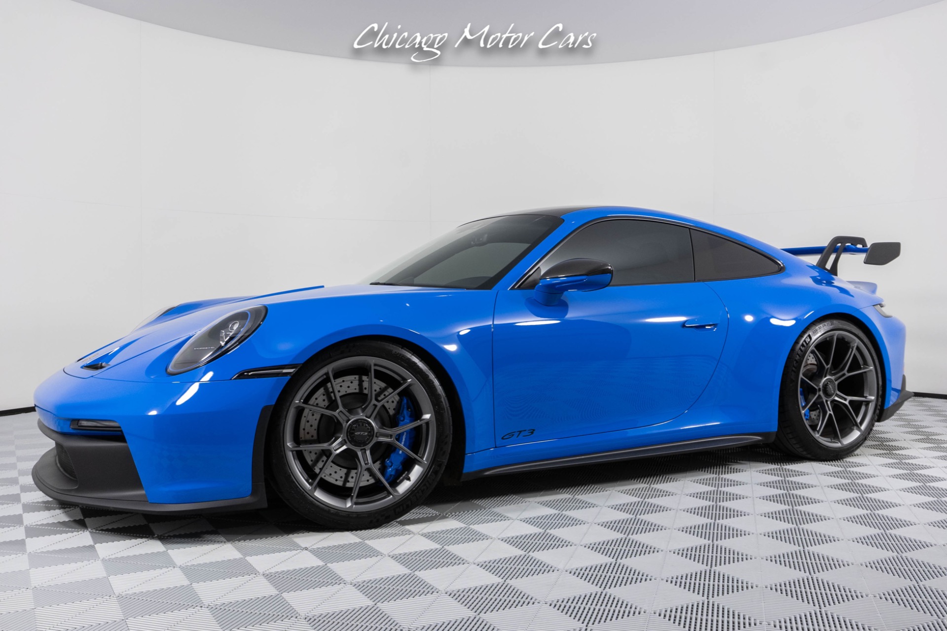 Used-2022-Porsche-911-GT3-Shark-Blue-Exterior-Carbon-Fiber-Roof-Only-3K-Miles-Loaded