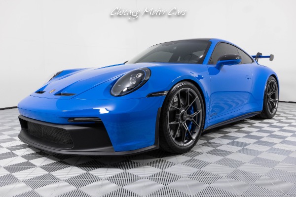 Used-2022-Porsche-911-GT3-Shark-Blue-Exterior-Carbon-Fiber-Roof-Only-3K-Miles-Loaded