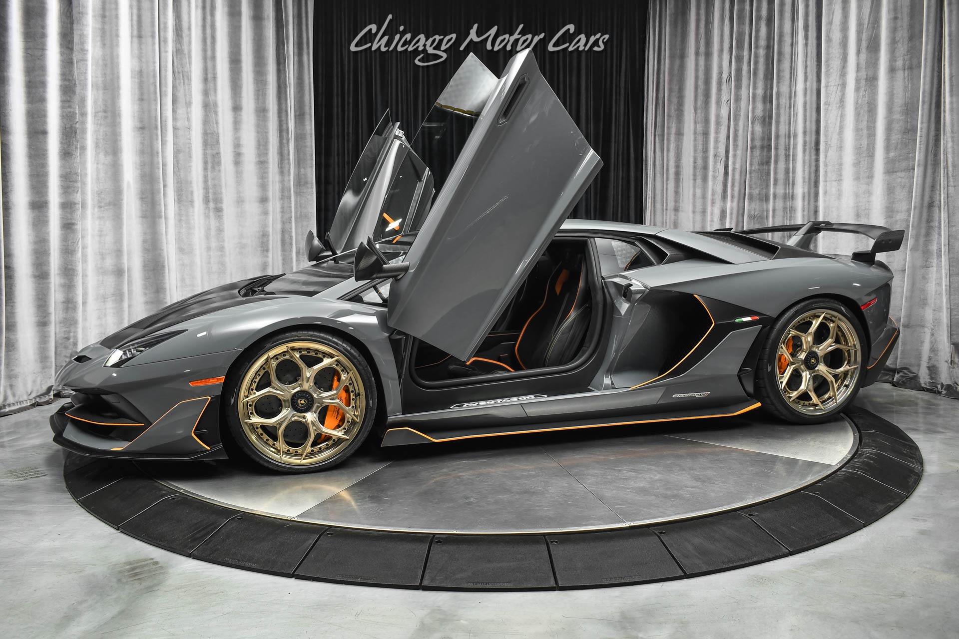 lamborghini aventador black and orange