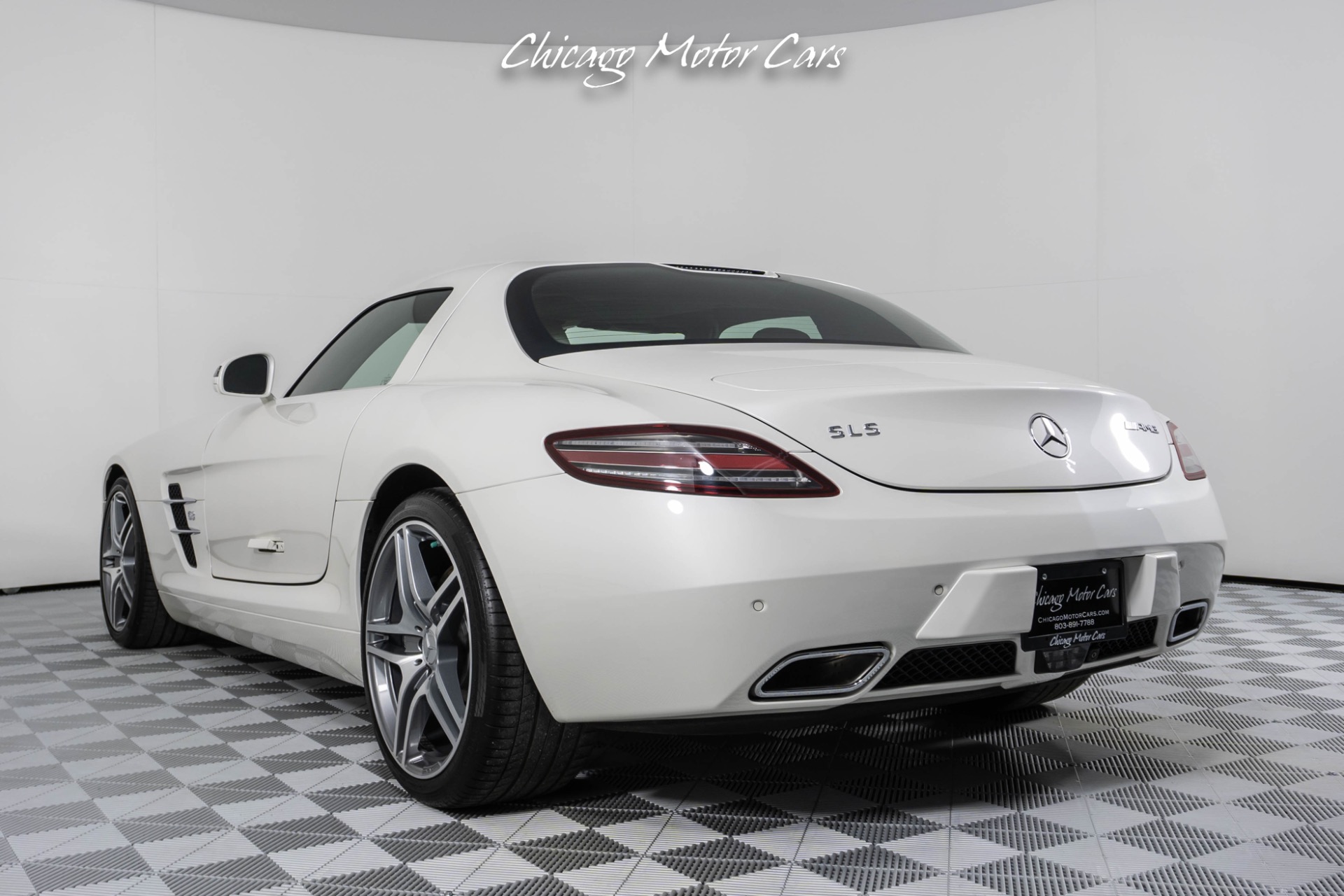 Used-2012-Mercedes-Benz-SLS-AMG-Designo-Mystic-White-Gullwing-Doors-Only-5k-Miles