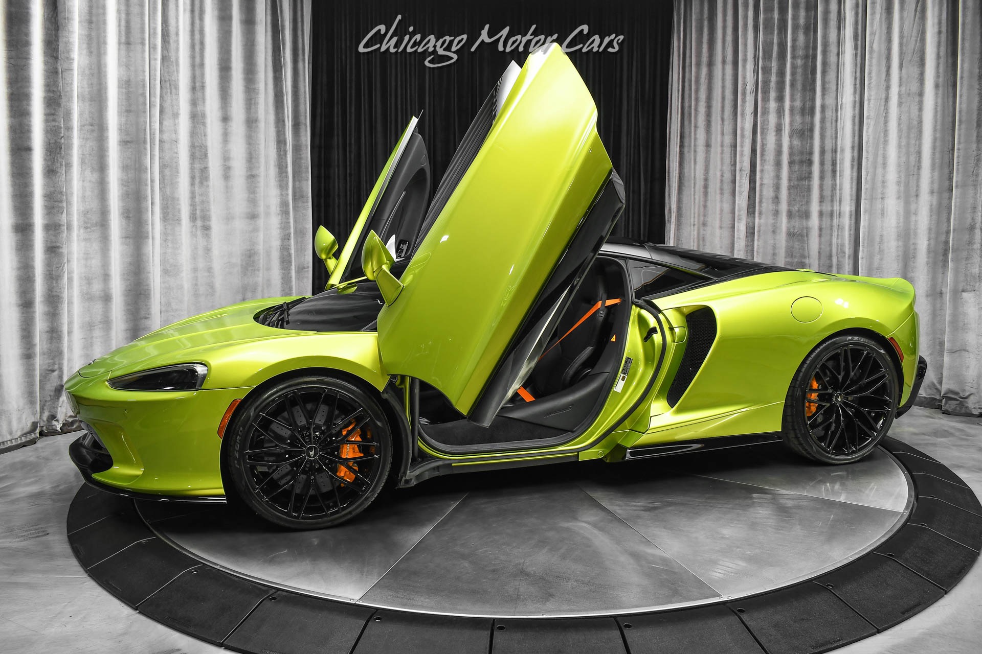 Used-2022-McLaren-GT-Luxe-Coupe-ONLY-2K-Miles-RARE-Flux-Green-Paint-FULL-Body-PPF