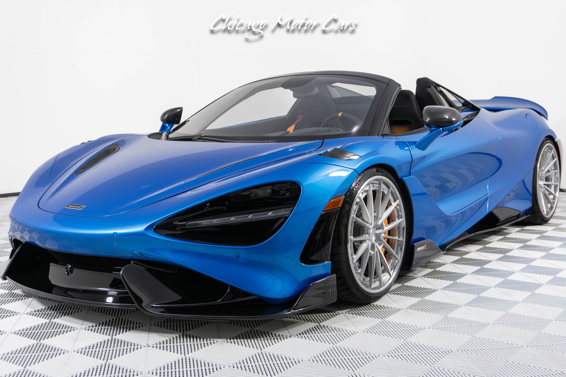 Used-2022-McLaren-765LT-Spider-Huge-MSRP-1-of-1-MSO-Celerium-Blue-Anrky-Wheels-Only-1600-Miles