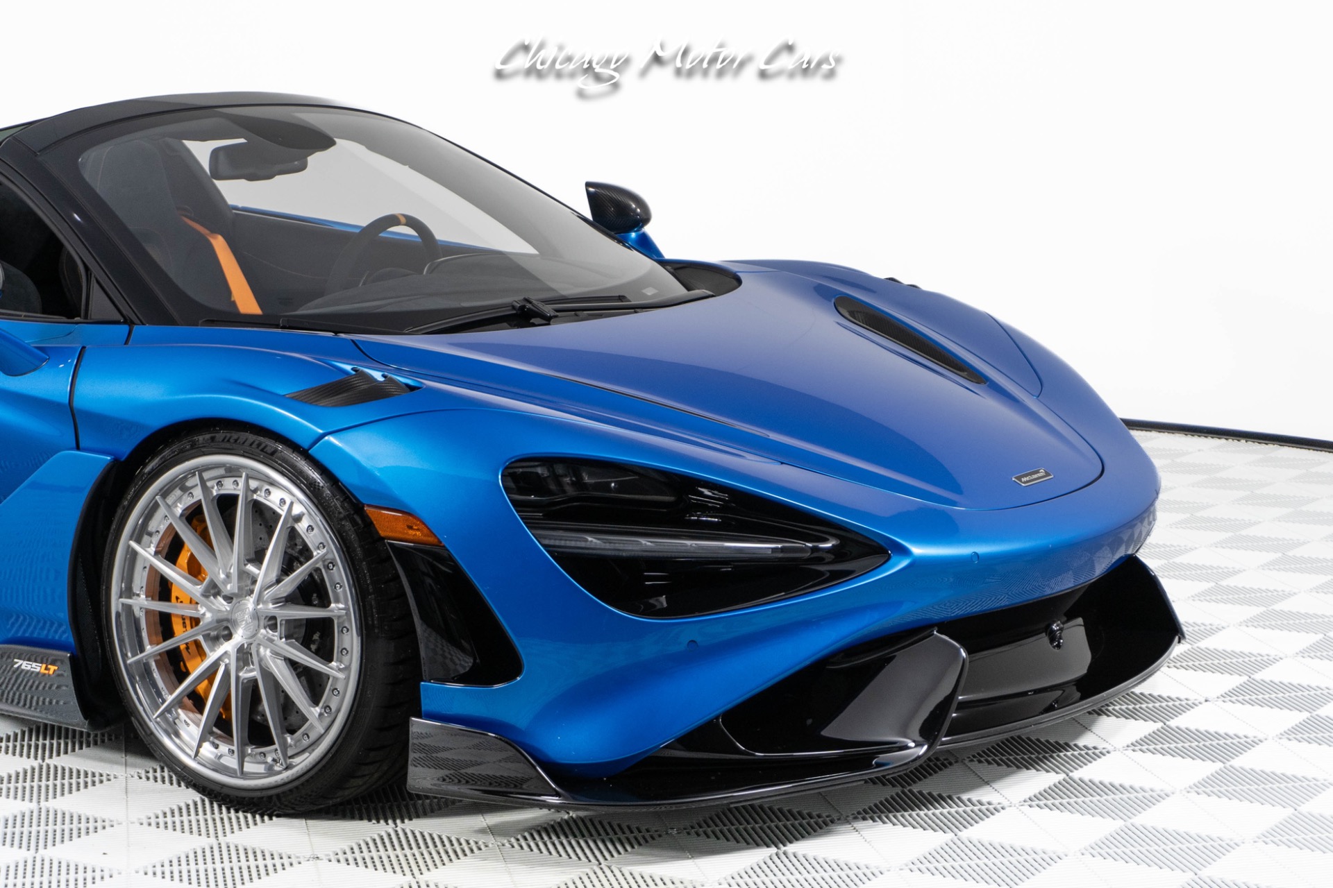 Used-2022-McLaren-765LT-Spider-Huge-MSRP-1-of-1-MSO-Celerium-Blue-Anrky-Wheels-Only-1600-Miles