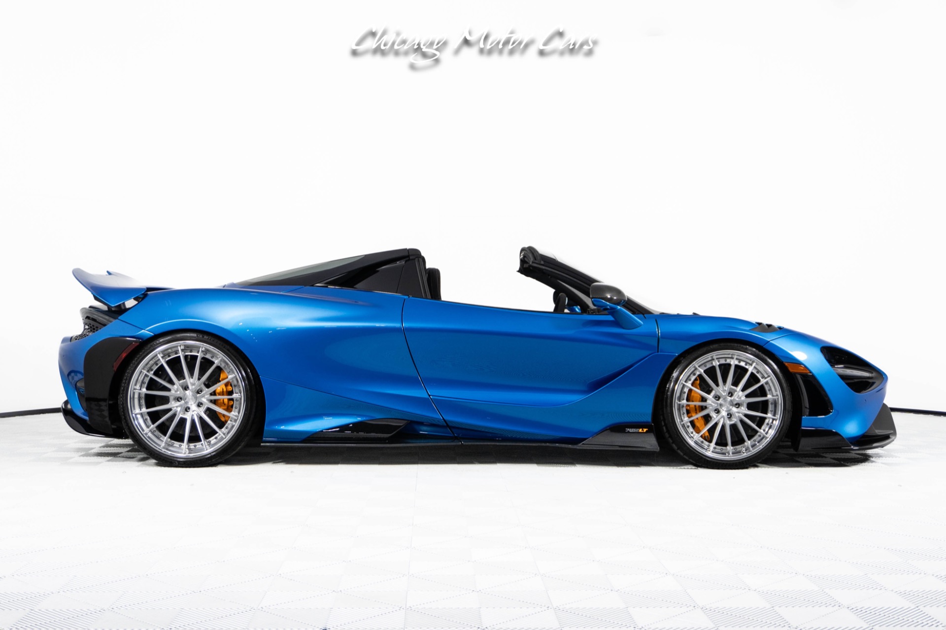 Used-2022-McLaren-765LT-Spider-Huge-MSRP-1-of-1-MSO-Celerium-Blue-Anrky-Wheels-Only-1600-Miles