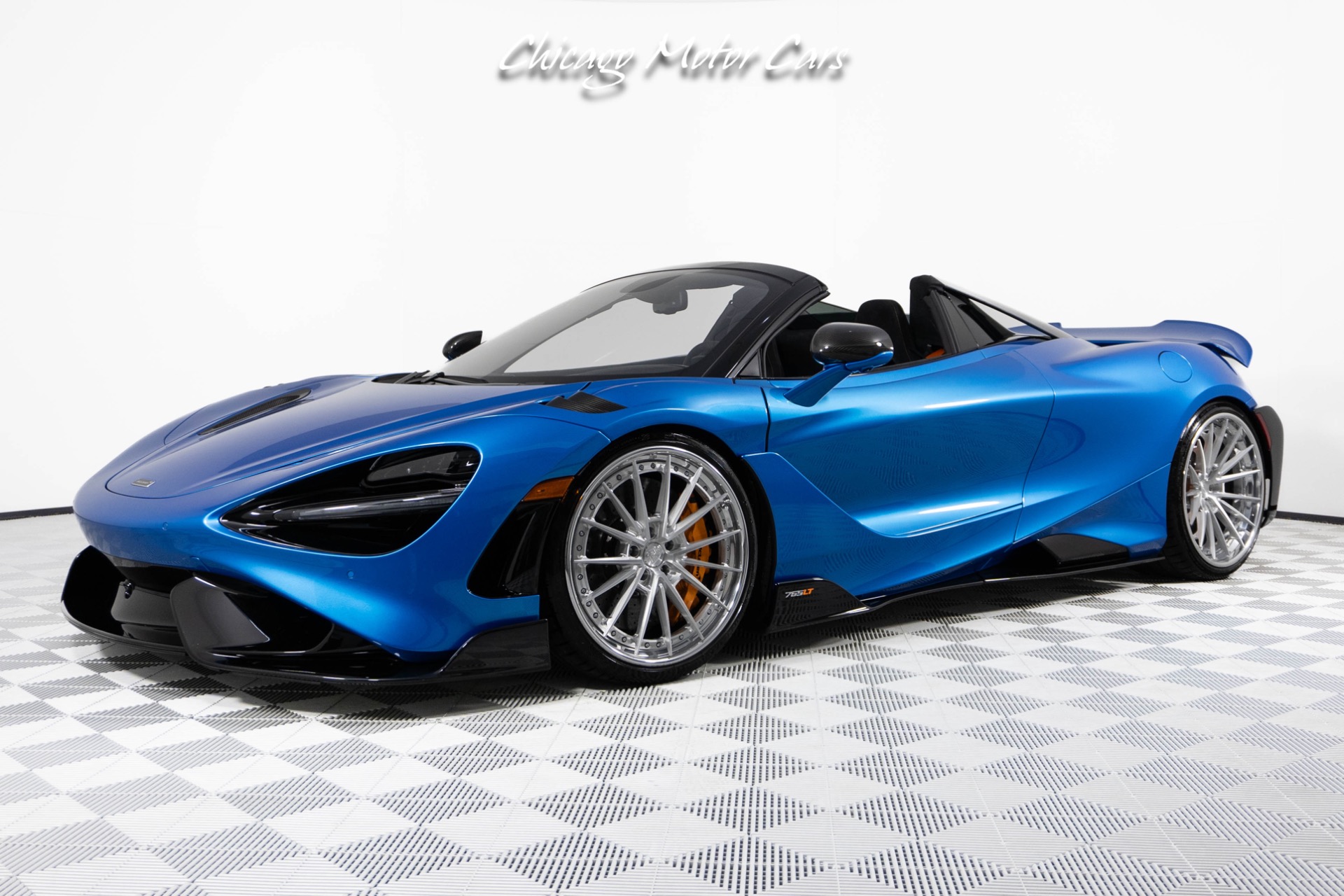 Used-2022-McLaren-765LT-Spider-Huge-MSRP-1-of-1-MSO-Celerium-Blue-Anrky-Wheels-Only-1600-Miles