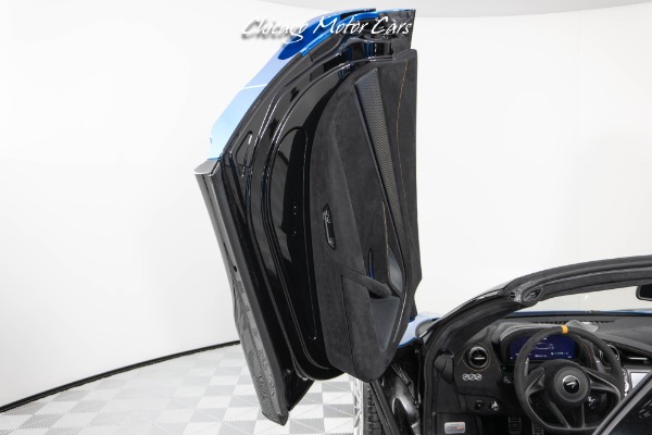 Used-2022-McLaren-765LT-Spider-Huge-MSRP-1-of-1-MSO-Celerium-Blue-Anrky-Wheels-Only-1600-Miles