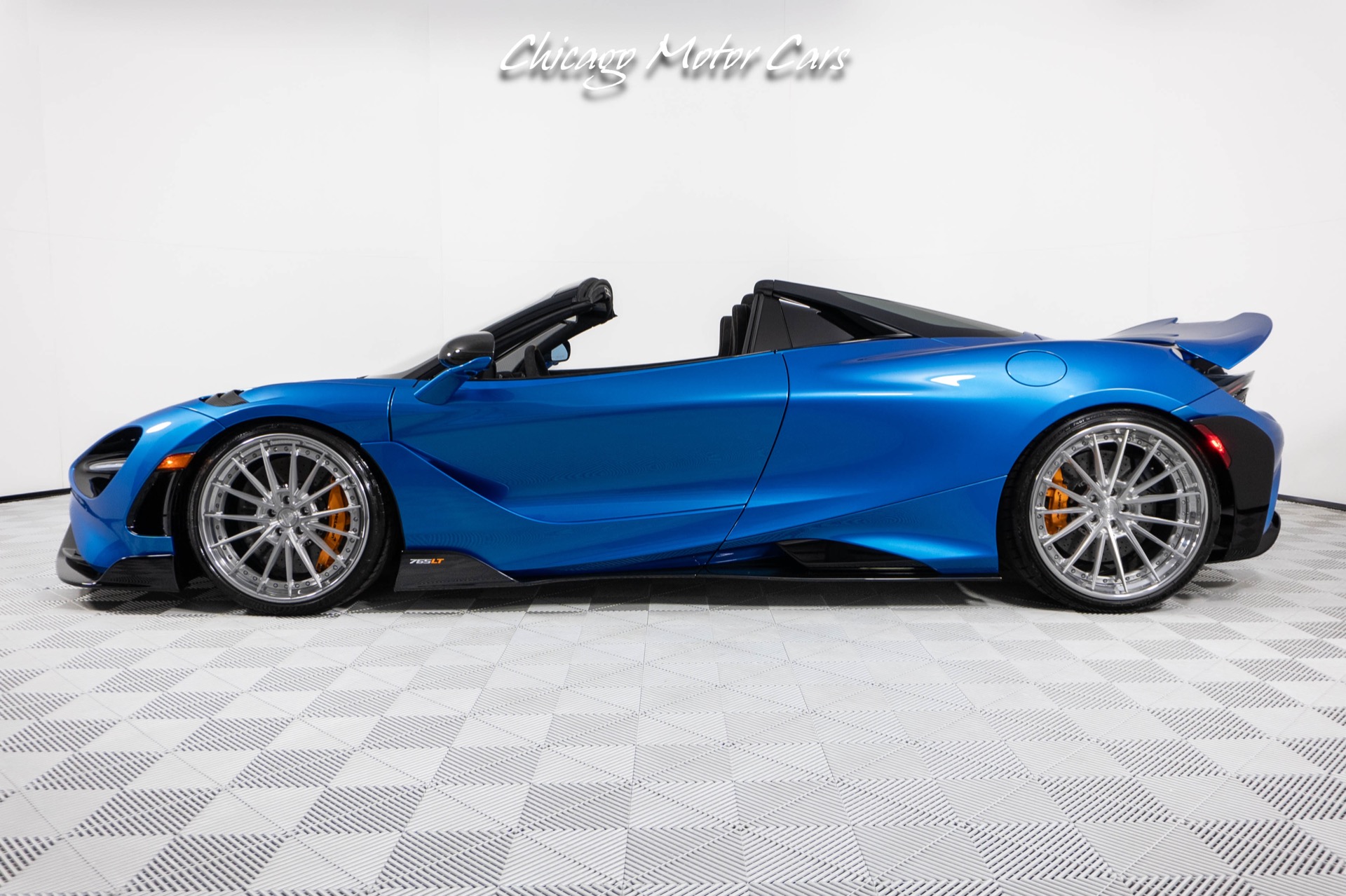 Used-2022-McLaren-765LT-Spider-Huge-MSRP-1-of-1-MSO-Celerium-Blue-Anrky-Wheels-Only-1600-Miles