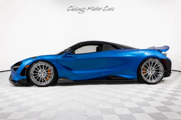 Used-2022-McLaren-765LT-Spider-Huge-MSRP-1-of-1-MSO-Celerium-Blue-Anrky-Wheels-Only-1600-Miles