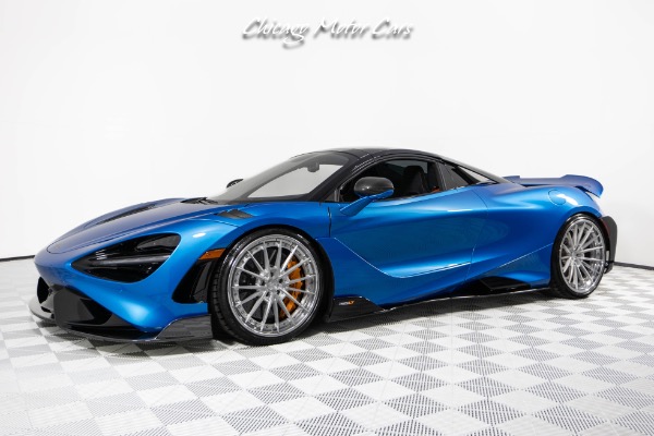 Used-2022-McLaren-765LT-Spider-Huge-MSRP-1-of-1-MSO-Celerium-Blue-Anrky-Wheels-Only-1600-Miles