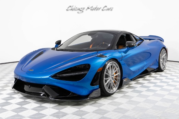 Used-2022-McLaren-765LT-Spider-Huge-MSRP-1-of-1-MSO-Celerium-Blue-Anrky-Wheels-Only-1600-Miles