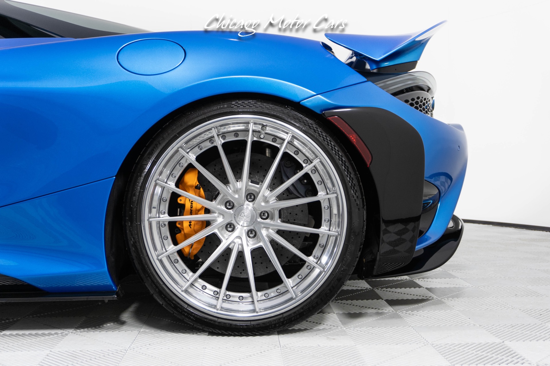 Used-2022-McLaren-765LT-Spider-Huge-MSRP-1-of-1-MSO-Celerium-Blue-Anrky-Wheels-Only-1600-Miles