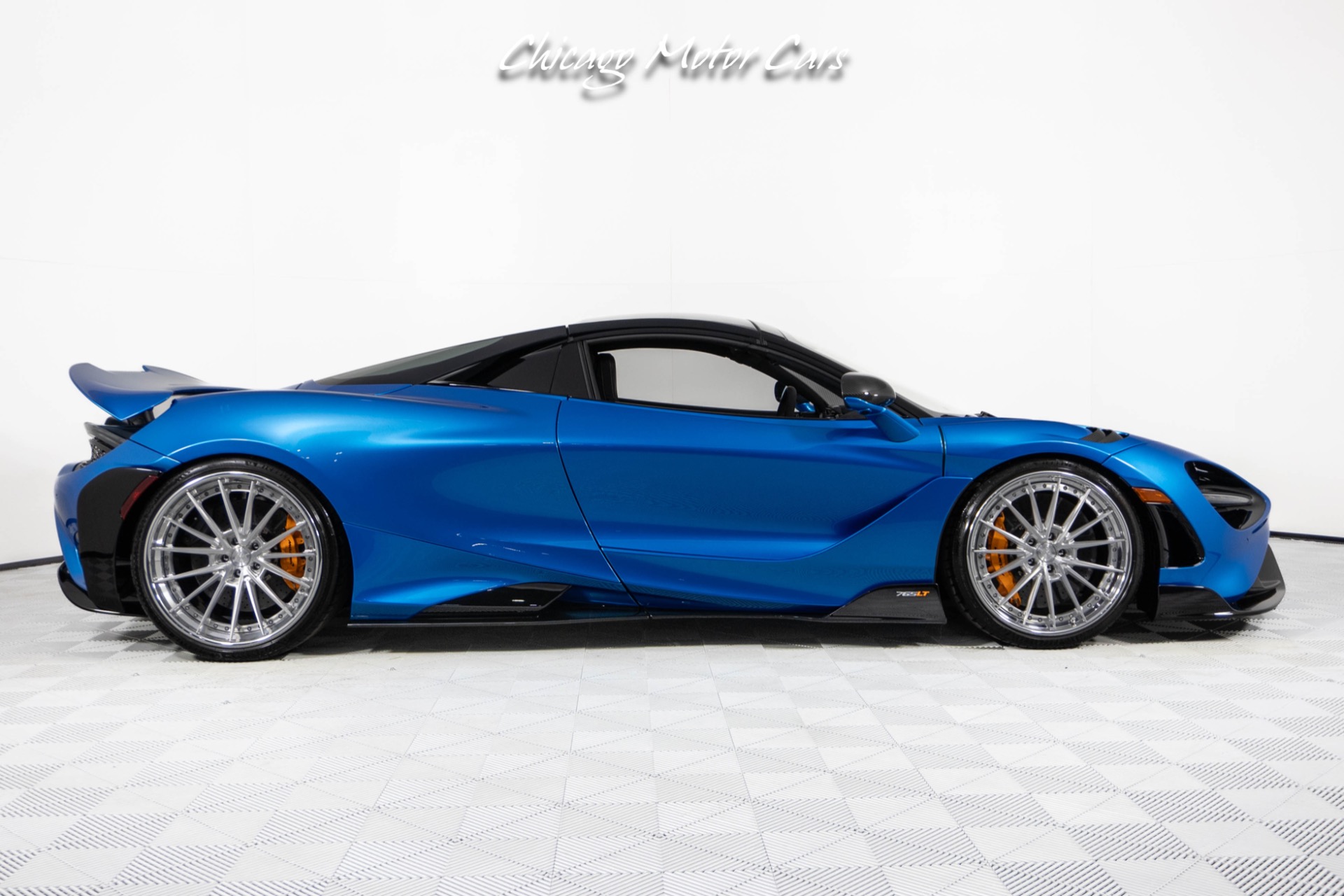 Used-2022-McLaren-765LT-Spider-Huge-MSRP-1-of-1-MSO-Celerium-Blue-Anrky-Wheels-Only-1600-Miles