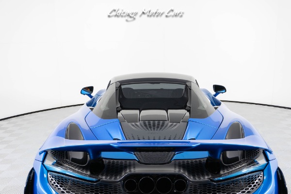 Used-2022-McLaren-765LT-Spider-Huge-MSRP-1-of-1-MSO-Celerium-Blue-Anrky-Wheels-Only-1600-Miles