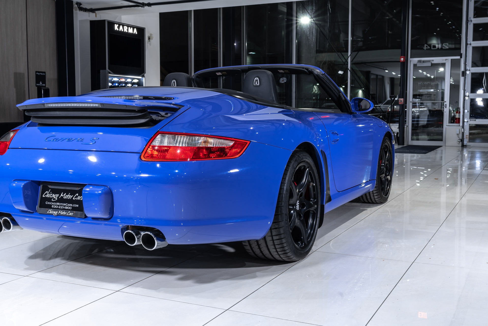 Used-2007-Porsche-911-Carrera-S-Convertible-997-PTS-Maritime-Blue-Sport-Exhaust-6-Speed-Manual