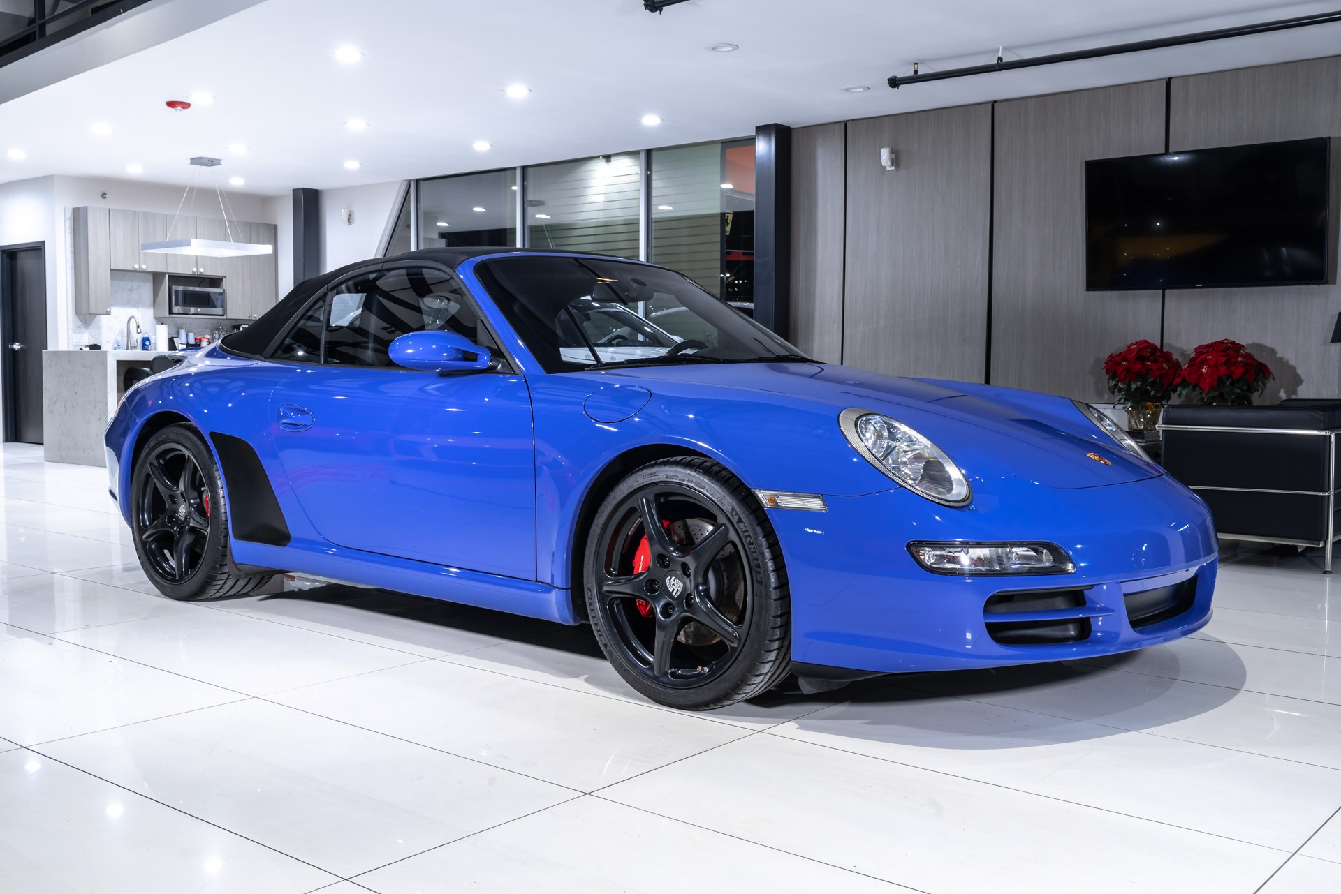 Used-2007-Porsche-911-Carrera-S-Convertible-997-PTS-Maritime-Blue-Sport-Exhaust-6-Speed-Manual