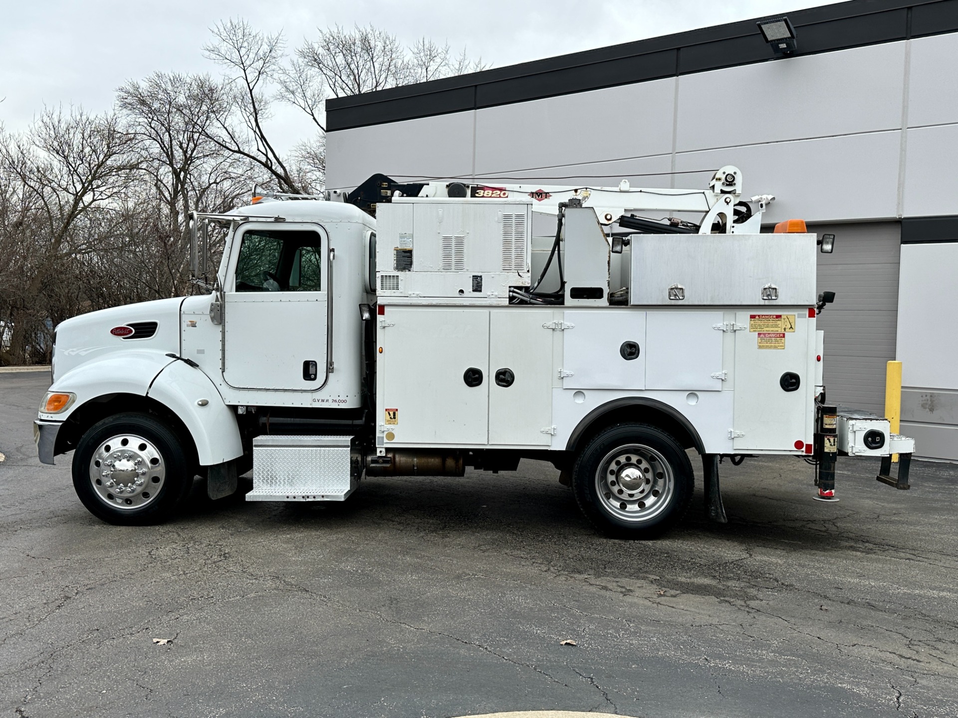 Used 2012 Peterbilt 337 Service Truck-Generator-Compressor-IMT Crane ...