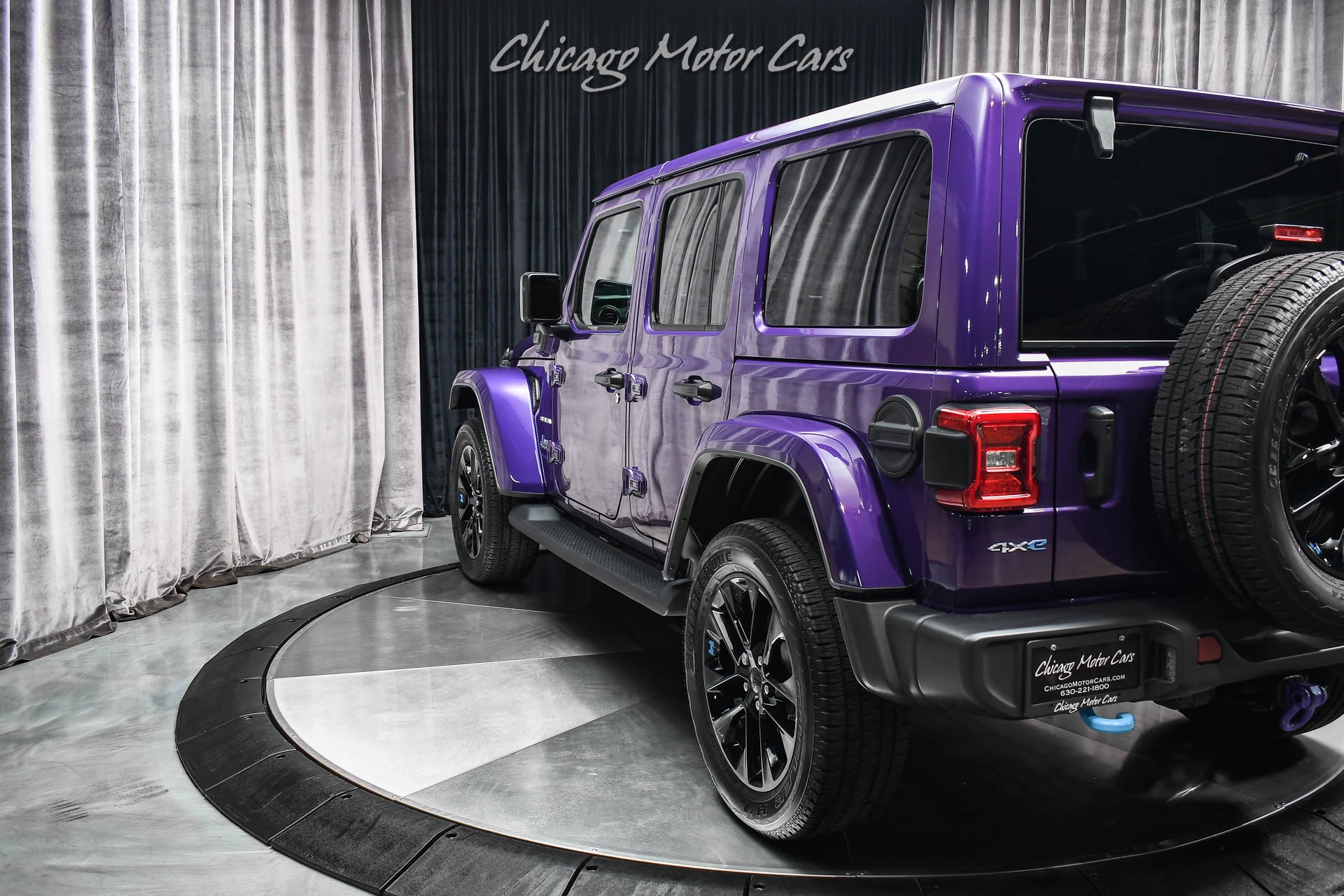 Used-2023-Jeep-Wrangler-Unlimited-Sahara-4xe-SUV-Limited-Edition-Purple-Reign-Color-Cold-Weather-Package