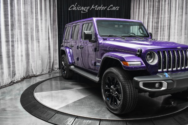 Used-2023-Jeep-Wrangler-Unlimited-Sahara-4xe-SUV-Limited-Edition-Purple-Reign-Color-Cold-Weather-Package