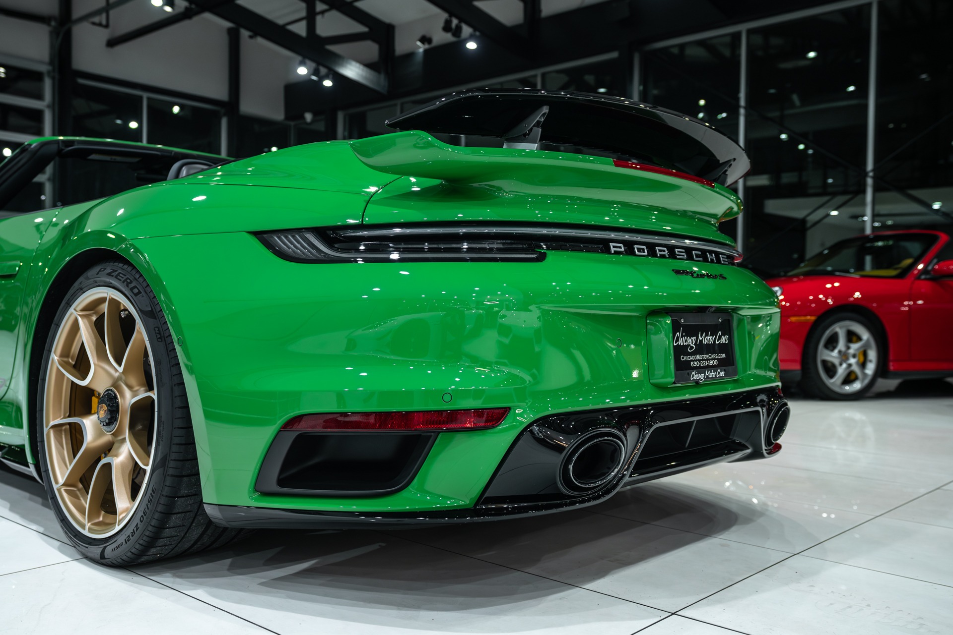 Used-2022-Porsche-911-Turbo-S-Convertible-Python-Green-RARE-Aero-Kit-Sport-Exhaust-FULL-PPF