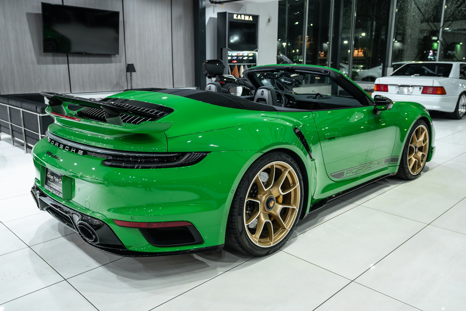 Used-2022-Porsche-911-Turbo-S-Convertible-Python-Green-RARE-Aero-Kit-Sport-Exhaust-FULL-PPF