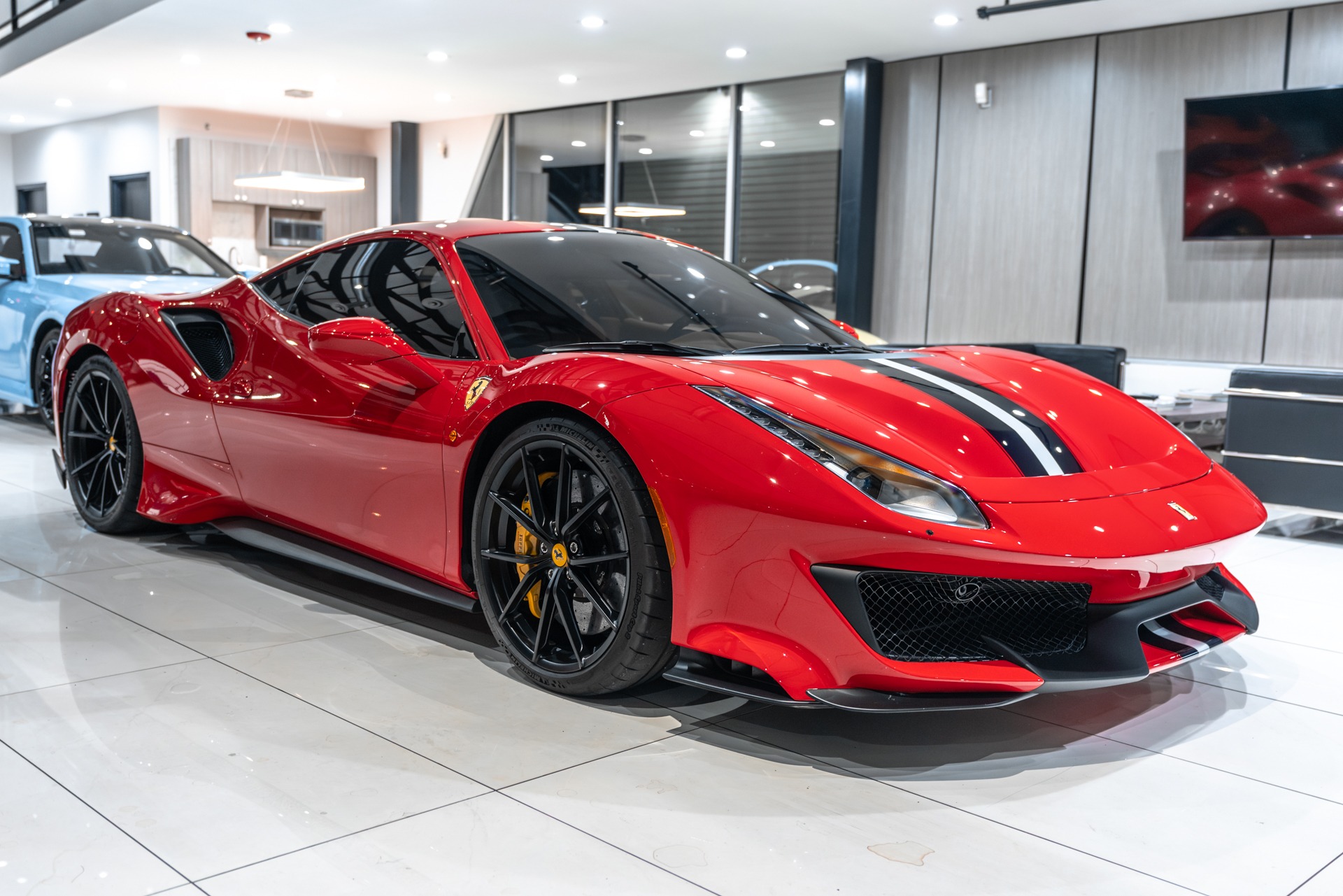 Used 2020 Ferrari 488 Pista Coupe Full PPF! Two-Tone Stripe! Carbon ...