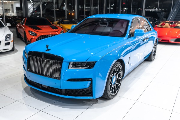 Used-2022-Rolls-Royce-Ghost-Black-Badge-Galileo-Blue-Bespoke-Interior-Original-MSRP-487k-LOADED