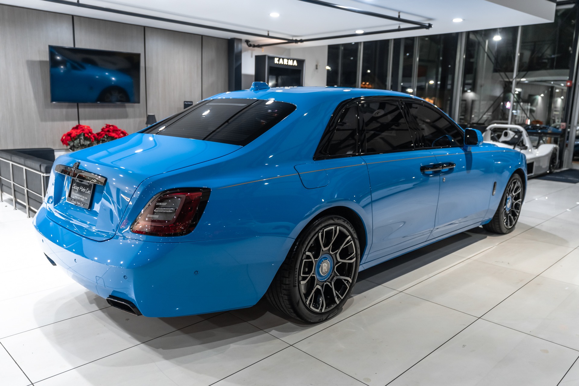 Used-2022-Rolls-Royce-Ghost-Black-Badge-Galileo-Blue-Bespoke-Interior-Original-MSRP-487k-LOADED