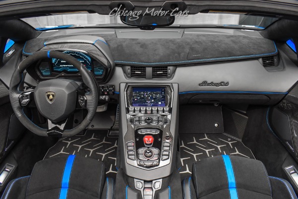 Used-2021-Lamborghini-Aventador-LP770-4-SVJ-Roadster-ONLY-1K-Miles-RARE-Color-Combo-TONS-of-Carbon