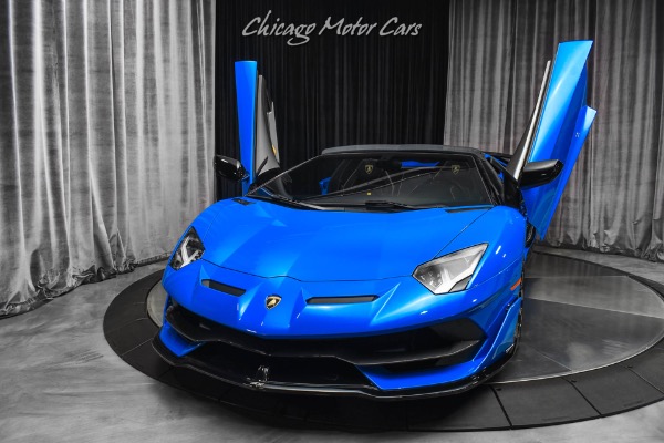 Used-2021-Lamborghini-Aventador-LP770-4-SVJ-Roadster-RARE-Blu-Nila-Paint-Electric-Seats-CERTIFIED