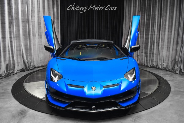 Used-2021-Lamborghini-Aventador-LP770-4-SVJ-Roadster-RARE-Blu-Nila-Paint-Electric-Seats-CERTIFIED