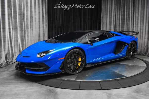 Used-2021-Lamborghini-Aventador-LP770-4-SVJ-Roadster-RARE-Blu-Nila-Paint-Electric-Seats-CERTIFIED