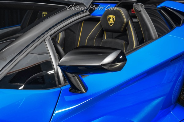 Used-2021-Lamborghini-Aventador-LP770-4-SVJ-Roadster-RARE-Blu-Nila-Paint-Electric-Seats-CERTIFIED