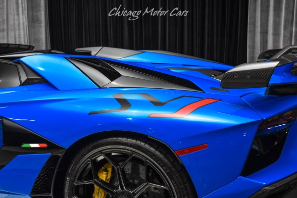 Used-2021-Lamborghini-Aventador-LP770-4-SVJ-Roadster-RARE-Blu-Nila-Paint-Electric-Seats-CERTIFIED