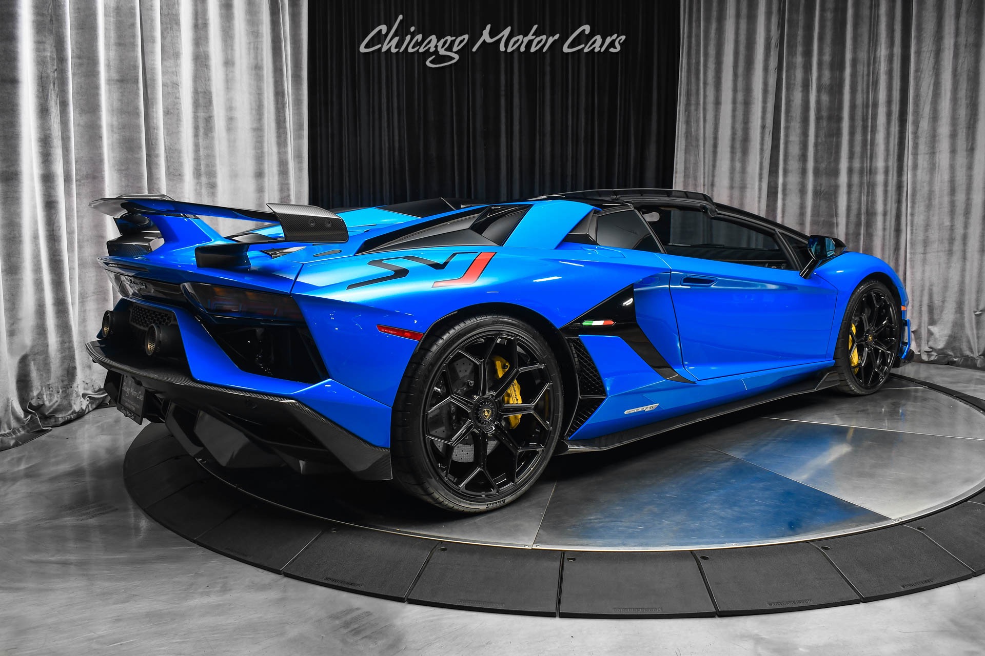 Used-2021-Lamborghini-Aventador-LP770-4-SVJ-Roadster-RARE-Blu-Nila-Paint-Electric-Seats-CERTIFIED