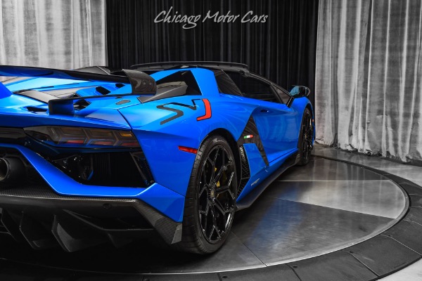 Used-2021-Lamborghini-Aventador-LP770-4-SVJ-Roadster-RARE-Blu-Nila-Paint-Electric-Seats-CERTIFIED