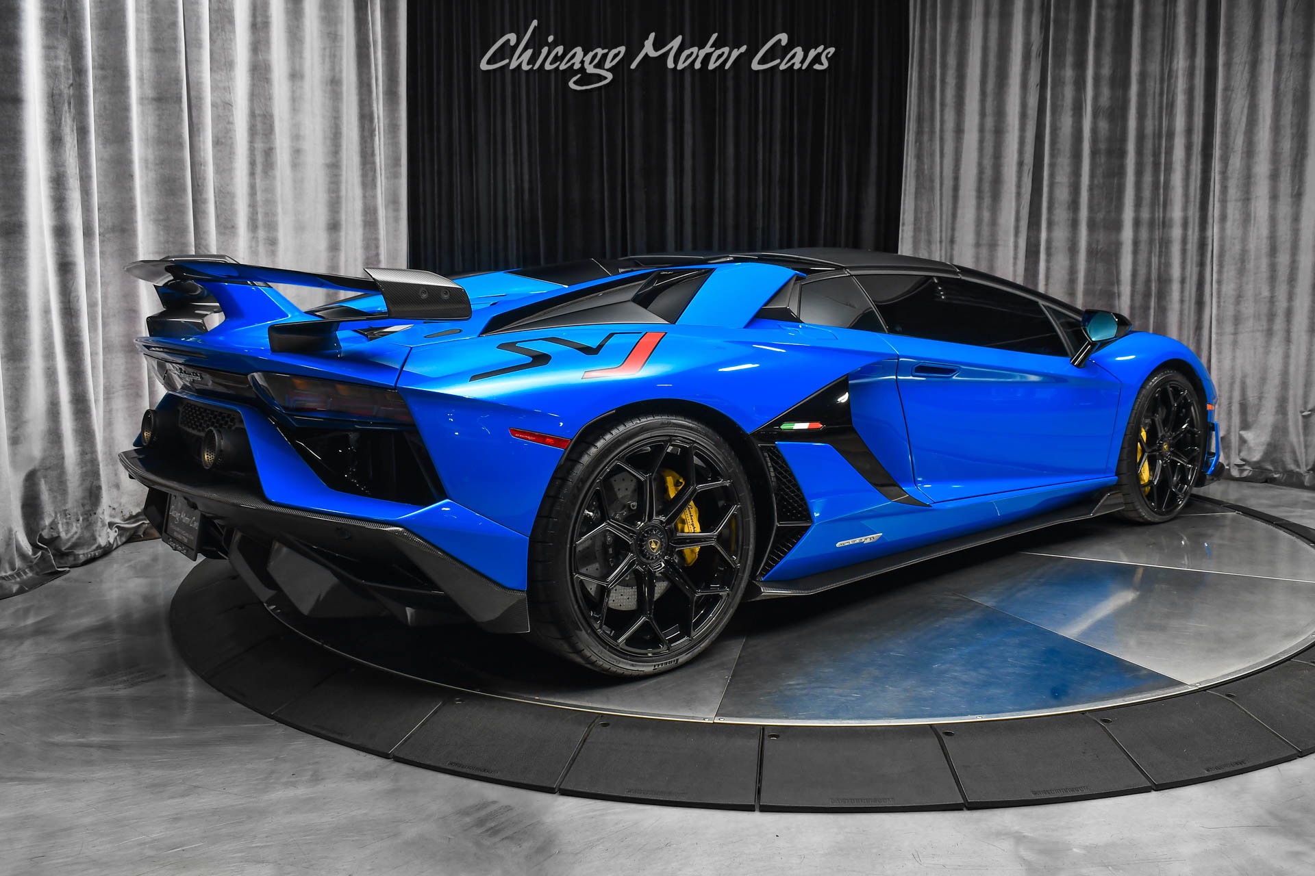 Used-2021-Lamborghini-Aventador-LP770-4-SVJ-Roadster-RARE-Blu-Nila-Paint-Electric-Seats-CERTIFIED