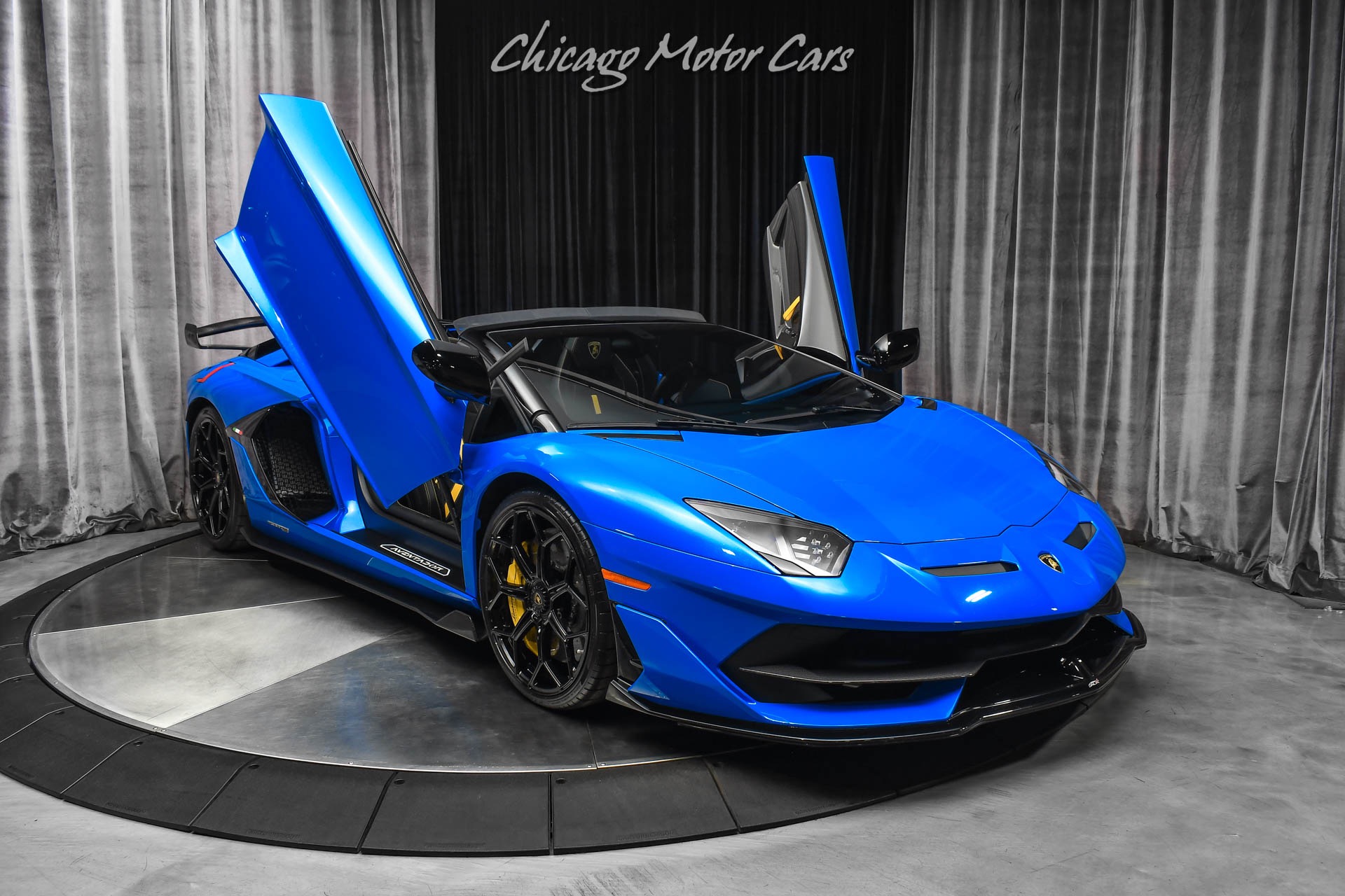 Used-2021-Lamborghini-Aventador-LP770-4-SVJ-Roadster-RARE-Blu-Nila-Paint-Electric-Seats-CERTIFIED