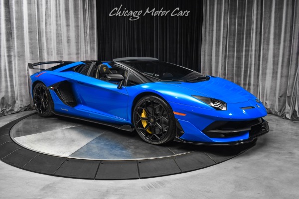 Used-2021-Lamborghini-Aventador-LP770-4-SVJ-Roadster-RARE-Blu-Nila-Paint-Electric-Seats-CERTIFIED