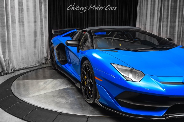 Used-2021-Lamborghini-Aventador-LP770-4-SVJ-Roadster-RARE-Blu-Nila-Paint-Electric-Seats-CERTIFIED