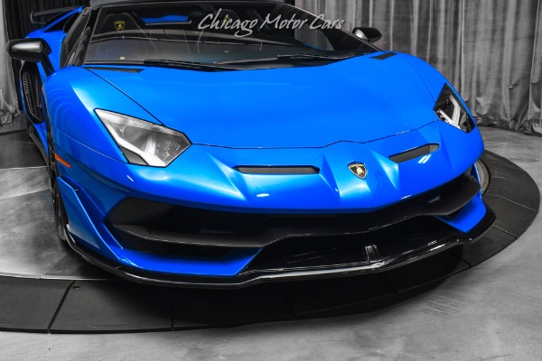 Used-2021-Lamborghini-Aventador-LP770-4-SVJ-Roadster-RARE-Blu-Nila-Paint-Electric-Seats-CERTIFIED