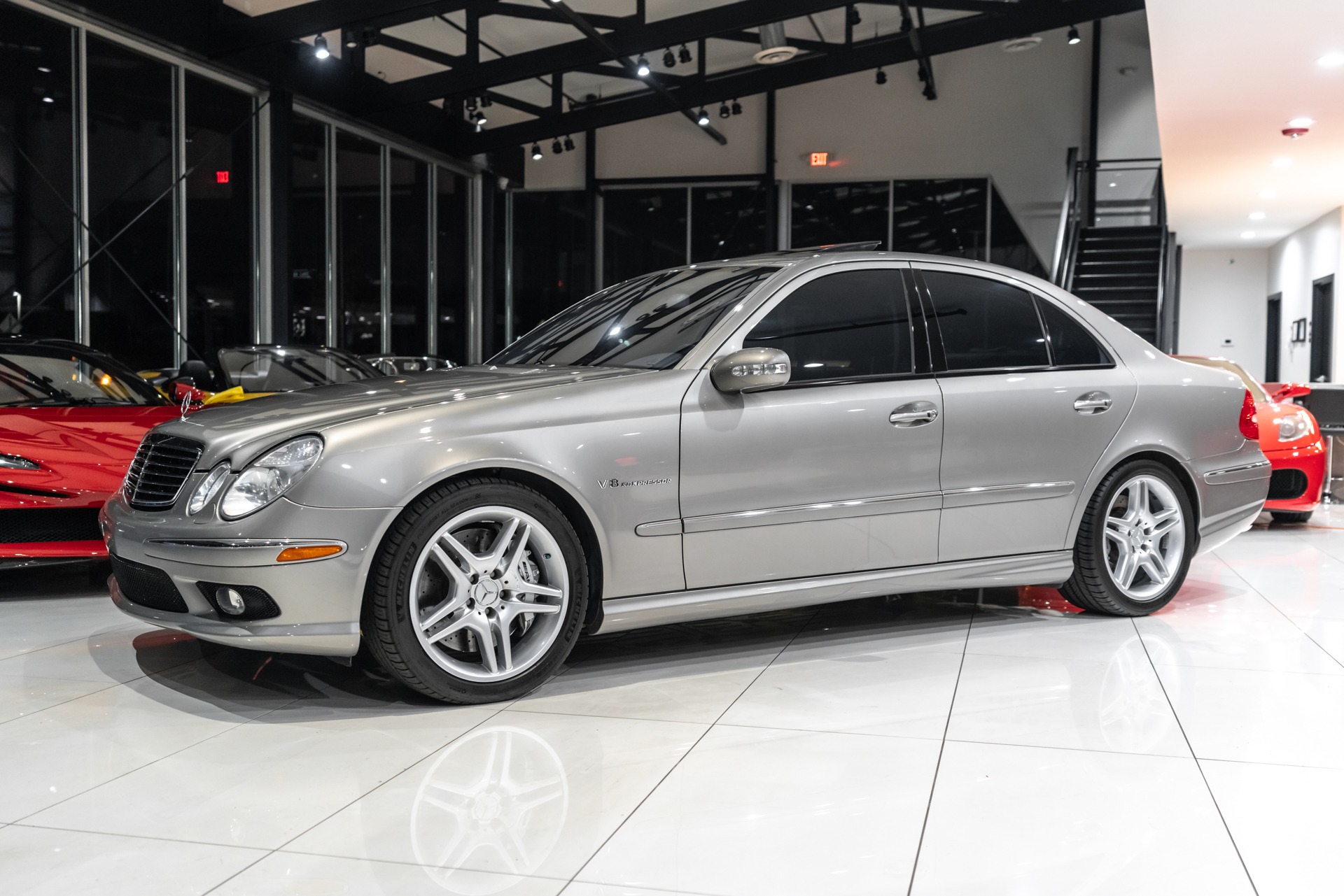 Used-2005-Mercedes-Benz-E-Class-E-55-AMG-Sedan-LOW-Miles-Supercharged-V8-Lighting-Pkg-EXCELLENT-Condition