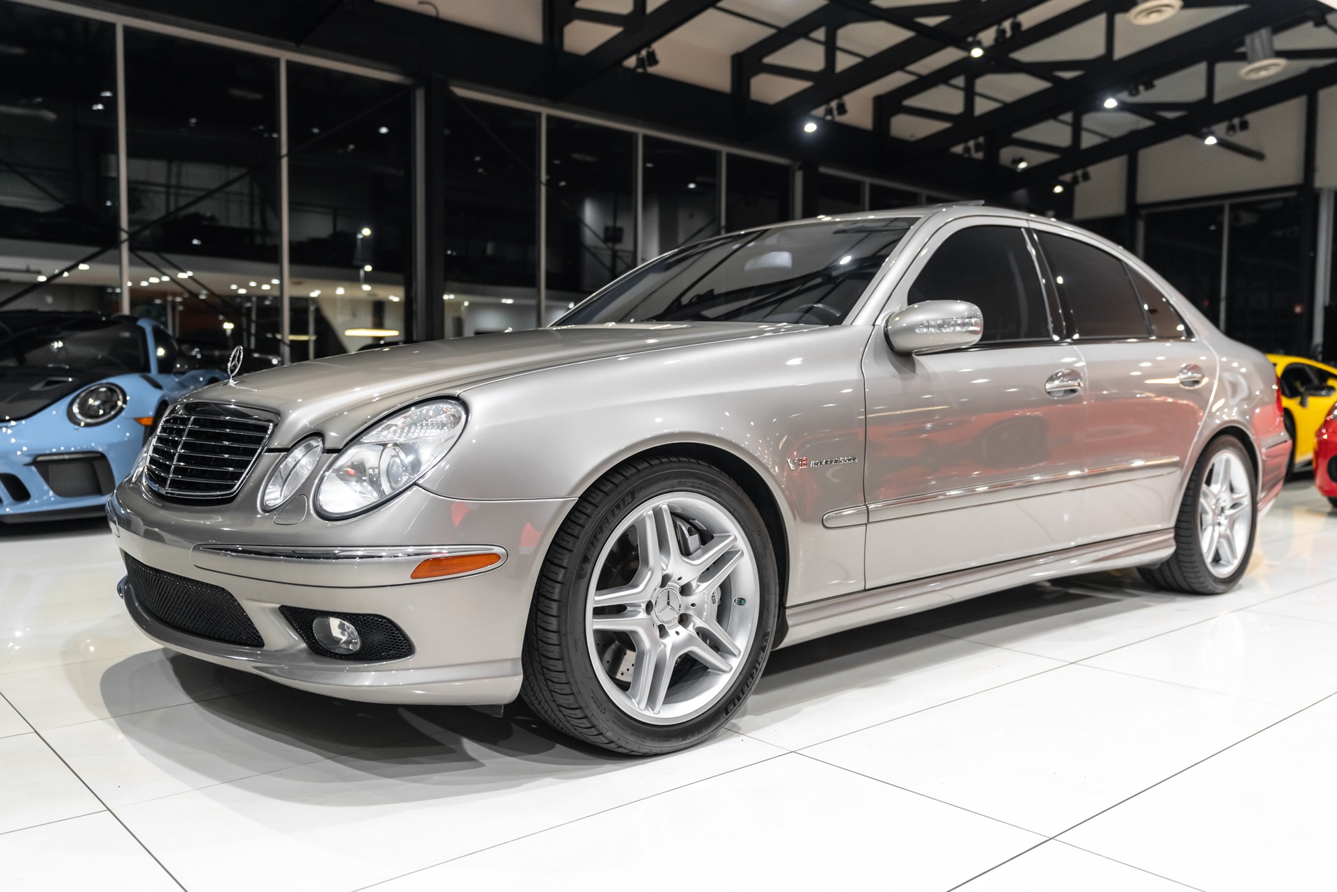 Used-2005-Mercedes-Benz-E-Class-E-55-AMG-Sedan-LOW-Miles-Supercharged-V8-Lighting-Pkg-EXCELLENT-Condition