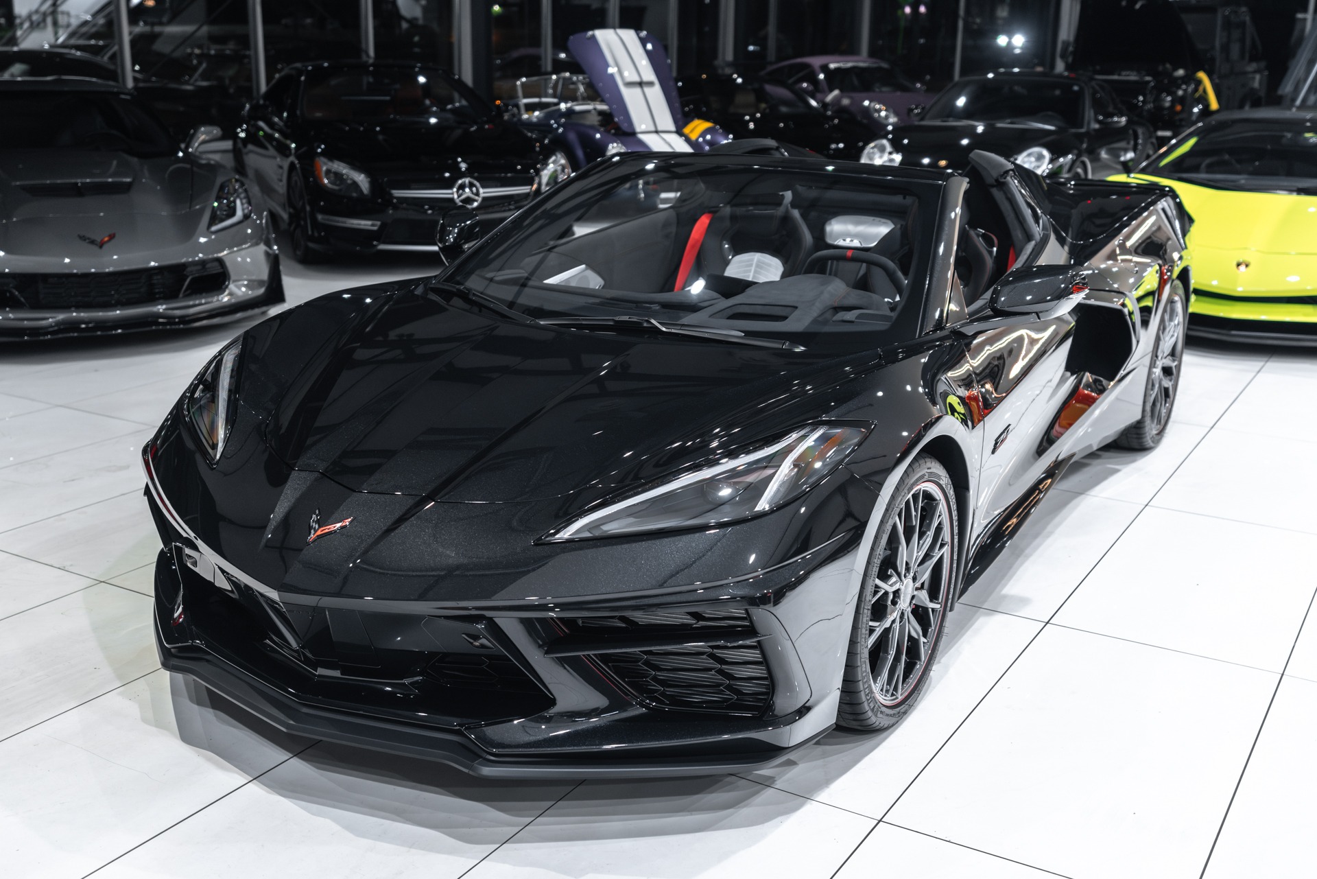 Used-2023-Chevrolet-Corvette-Stingray-Convertible-70th-Anniversary-3LT-DELIVERY-Miles-wTravel-Bags