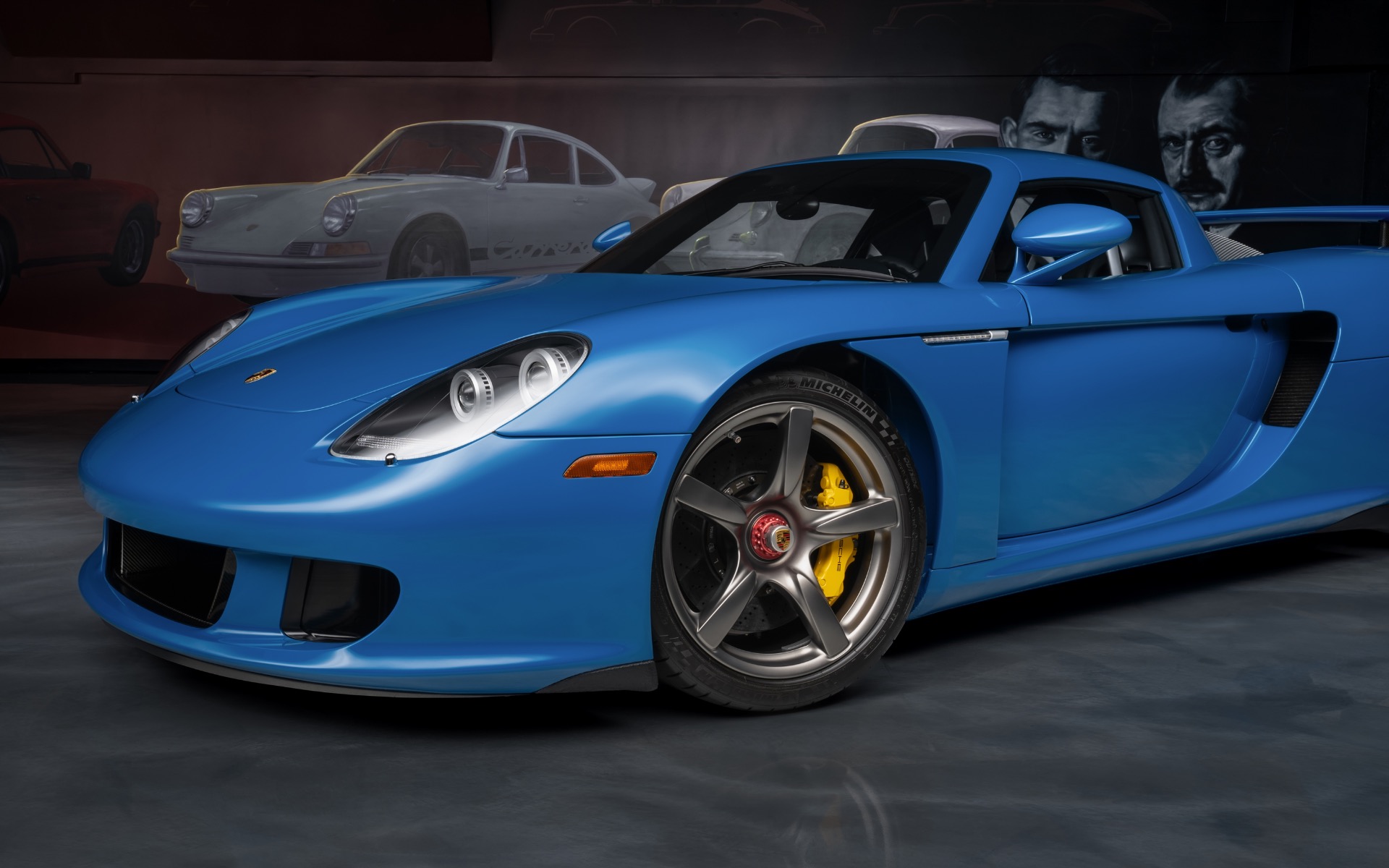 Used-2004-Porsche-Carrera-GT-Only-2267-Miles-Completely-Serviced-Luggage-Speedster-Blue