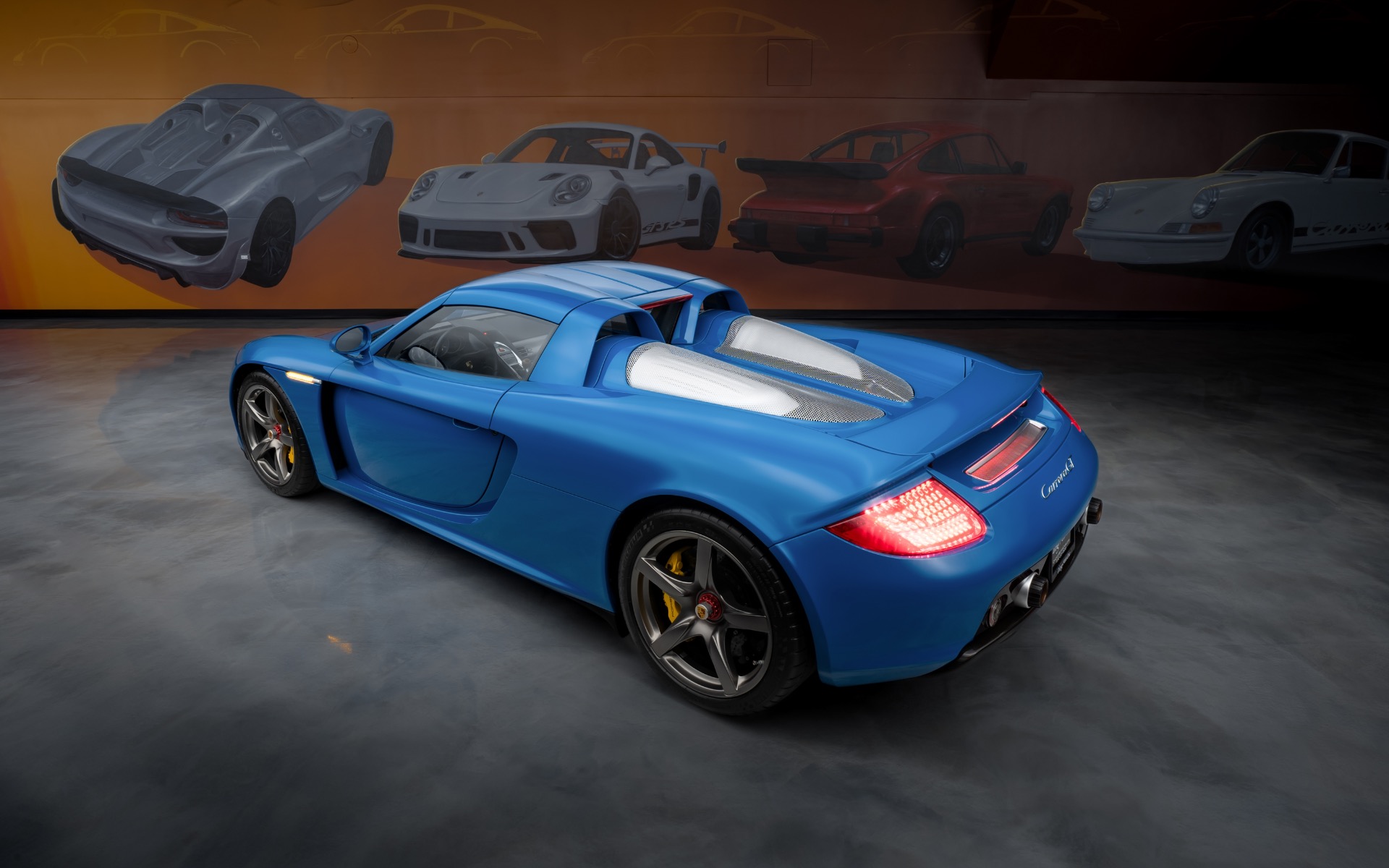 Used-2004-Porsche-Carrera-GT-Only-2267-Miles-Completely-Serviced-Luggage-Speedster-Blue